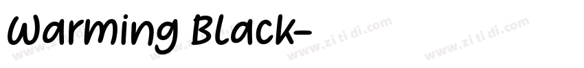 Warming Black字体转换
